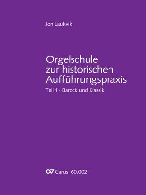 cover image of Orgelschule zur historischen Aufführungspraxis